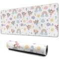 thumbnail image 1 of Long Mouse Pads for Desk,Pastel Fairy Rainbow Pattern Desk Mats on Top Of Desks, Desk Mouse Pad Extra Large with 3mm Non-Slip Base and Stitched Edge for Gaming,Office,Work,Home 31.5"x11.8", 1 of 6