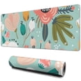 thumbnail image 1 of Long Mouse Pads for Desk,Pastel Pioneer Flower Pattern Desk Mats on Top Of Desks, Desk Mouse Pad Extra Large with 3mm Non-Slip Base and Stitched Edge for Gaming,Office,Work,Home 31.5"x11.8", 1 of 6