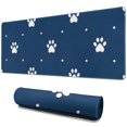 thumbnail image 1 of Long Mouse Pads for Desk,Paw Print Desk Mats on Top Of Desks, Desk Mouse Pad Extra Large with 3mm Non-Slip Base and Stitched Edge for Gaming,Office,Work,Home 31.5"x11.8", 1 of 6