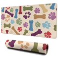 thumbnail image 1 of Long Mouse Pads for Desk,Paw Prints and Bones Desk Mats on Top Of Desks, Desk Mouse Pad Extra Large with 3mm Non-Slip Base and Stitched Edge for Gaming,Office,Work,Home 35.4"x15.7", 1 of 6
