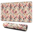 thumbnail image 1 of Long Mouse Pads for Desk,Pink Boho Bohemia Geometric Diamonds Desk Mats on Top Of Desks, Desk Mouse Pad Extra Large with 3mm Non-Slip Base and Stitched Edge for Gaming,Work,Home 47.3"x23.6", 1 of 5
