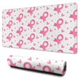 thumbnail image 1 of Long Mouse Pads for Desk,Pink Breast Cancer Desk Mats on Top Of Desks, Desk Mouse Pad Extra Large with 3mm Non-Slip Base and Stitched Edge for Gaming,Office,Work,Home 31.5x15.7in, 1 of 5