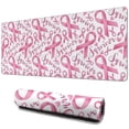 thumbnail image 1 of Long Mouse Pads for Desk,Pink Breast Cancer Desk Mats on Top Of Desks, Desk Mouse Pad Extra Large with 3mm Non-Slip Base and Stitched Edge for Gaming,Office,Work,Home 31.5x11.8in, 1 of 5