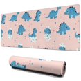 thumbnail image 1 of Long Mouse Pads for Desk,Pink Cartoon Dinosaurs Eggs Pattern Desk Mats on Top Of Desks, Desk Mouse Pad Extra Large with 3mm Non-Slip Base and Stitched Edge for Gaming,Office,Work,Home 31.5"x11.8", 1 of 6