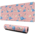 thumbnail image 1 of Long Mouse Pads for Desk,Pink Cartoon Dinosaurs Eggs Pattern Desk Mats on Top Of Desks, Desk Mouse Pad Extra Large with 3mm Non-Slip Base and Stitched Edge for Gaming,Office,Work,Home 31.5"x11.8", 1 of 6