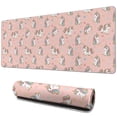thumbnail image 1 of Long Mouse Pads for Desk,Pink Cartoon Unicorn Heart Star Pattern Desk Mats on Top Of Desks, Desk Mouse Pad Extra Large with 3mm Non-Slip Base and Stitched Edge for Gaming,Office,Work,Home 31.5"x11.8", 1 of 6