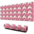 thumbnail image 1 of Long Mouse Pads for Desk,Pink Cartoon Unicorn Pattern Desk Mats on Top Of Desks, Desk Mouse Pad Extra Large with 3mm Non-Slip Base and Stitched Edge for Gaming,Office,Work,Home 31.5"x11.8", 1 of 6