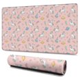 thumbnail image 1 of Long Mouse Pads for Desk,Pink Cartoon Unicorn Space Pattern Desk Mats on Top Of Desks, Desk Mouse Pad Extra Large with 3mm Non-Slip Base and Stitched Edge for Gaming,Office,Work,Home 47.3"x23.6", 1 of 6