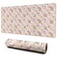 thumbnail image 1 of Long Mouse Pads for Desk,Pink Checkered Cow Pattern Desk Mats on Top Of Desks, Desk Mouse Pad Extra Large with 3mm Non-Slip Base and Stitched Edge for Gaming,Office,Work,Home 35.4"x15.7", 1 of 6