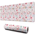 thumbnail image 1 of Long Mouse Pads for Desk,Pink Christmas Santa and Penguin Pattern Desk Mats on Top Of Desks, Desk Mouse Pad Extra Large with 3mm Non-Slip Base and Stitched Edge for Gaming,Office,Work,Home 31.5x11.8in, 1 of 5