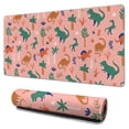 thumbnail image 1 of Long Mouse Pads for Desk,Pink Colorful Dinosaurs Pattern Desk Mats on Top Of Desks, Desk Mouse Pad Extra Large with 3mm Non-Slip Base and Stitched Edge for Gaming,Office,Work,Home 31.5"x15.7", 1 of 6