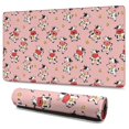 thumbnail image 1 of Long Mouse Pads for Desk,Pink Cow Bell Pattern Desk Mats on Top Of Desks, Desk Mouse Pad Extra Large with 3mm Non-Slip Base and Stitched Edge for Gaming,Office,Work,Home 47.3"x23.6", 1 of 6