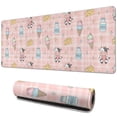 thumbnail image 1 of Long Mouse Pads for Desk,Pink Cow Dairy Pattern Desk Mats on Top Of Desks, Desk Mouse Pad Extra Large with 3mm Non-Slip Base and Stitched Edge for Gaming,Office,Work,Home 31.5"x11.8", 1 of 6