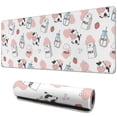 thumbnail image 1 of Long Mouse Pads for Desk,Pink Cow Milk Pattern Desk Mats on Top Of Desks, Desk Mouse Pad Extra Large with 3mm Non-Slip Base and Stitched Edge for Gaming,Office,Work,Home 31.5"x11.8", 1 of 6