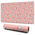 thumbnail image 1 of Long Mouse Pads for Desk,Pink Cow Strawberry Pattern Desk Mats on Top Of Desks, Desk Mouse Pad Extra Large with 3mm Non-Slip Base and Stitched Edge for Gaming,Office,Work,Home 47.3"x23.6", 1 of 6