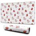 thumbnail image 1 of Long Mouse Pads for Desk,Pink Cow Strawberry Pattern Desk Mats on Top Of Desks, Desk Mouse Pad Extra Large with 3mm Non-Slip Base and Stitched Edge for Gaming,Office,Work,Home 47.3"x23.6", 1 of 6