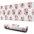 thumbnail image 1 of Long Mouse Pads for Desk,Pink Cow Strawberry Pattern Desk Mats on Top Of Desks, Desk Mouse Pad Extra Large with 3mm Non-Slip Base and Stitched Edge for Gaming,Office,Work,Home 31.5"x11.8", 1 of 6