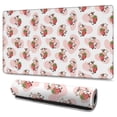 thumbnail image 1 of Long Mouse Pads for Desk,Pink Cow Strawberry Pattern Desk Mats on Top Of Desks, Desk Mouse Pad Extra Large with 3mm Non-Slip Base and Stitched Edge for Gaming,Office,Work,Home 47.3"x23.6", 1 of 6