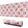 thumbnail image 1 of Long Mouse Pads for Desk,Pink Cow Strawberry Pattern Desk Mats on Top Of Desks, Desk Mouse Pad Extra Large with 3mm Non-Slip Base and Stitched Edge for Gaming,Office,Work,Home 31.5"x11.8", 1 of 6