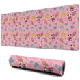 thumbnail image 1 of Long Mouse Pads for Desk,Pink Cow Sweet Pattern Desk Mats on Top Of Desks, Desk Mouse Pad Extra Large with 3mm Non-Slip Base and Stitched Edge for Gaming,Office,Work,Home 31.5"x11.8", 1 of 6