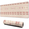 thumbnail image 1 of Long Mouse Pads for Desk,Pink Geometric Striped Pattern Desk Mats on Top Of Desks, Desk Mouse Pad Extra Large with 3mm Non-Slip Base and Stitched Edge for Gaming,Office,Work,Home 31.5"x11.8", 1 of 6