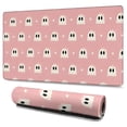 thumbnail image 1 of Long Mouse Pads for Desk,Pink Halloween Ghosts Desk Mats on Top Of Desks, Desk Mouse Pad Extra Large with 3mm Non-Slip Base and Stitched Edge for Gaming,Office,Work,Home 47.3x23.6in, 1 of 5