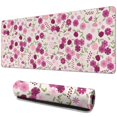 thumbnail image 1 of Long Mouse Pads for Desk,Pink Pioneer Flower Pattern Desk Mats on Top Of Desks, Desk Mouse Pad Extra Large with 3mm Non-Slip Base and Stitched Edge for Gaming,Office,Work,Home 31.5"x11.8", 1 of 6
