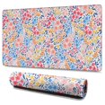 thumbnail image 1 of Long Mouse Pads for Desk,Pink Pioneer Flower Pattern Desk Mats on Top Of Desks, Desk Mouse Pad Extra Large with 3mm Non-Slip Base and Stitched Edge for Gaming,Office,Work,Home 47.3"x23.6", 1 of 6
