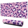 thumbnail image 1 of Long Mouse Pads for Desk,Pink and Purple Of Leopard Print Desk Mats on Top Of Desks, Desk Mouse Pad Extra Large with 3mm Non-Slip Base and Stitched Edge for Gaming,Office,Work,Home 35.4"x15.7", 1 of 6