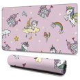 thumbnail image 1 of Long Mouse Pads for Desk,Pink Unicorn Castle Pattern Desk Mats on Top Of Desks, Desk Mouse Pad Extra Large with 3mm Non-Slip Base and Stitched Edge for Gaming,Office,Work,Home 47.3"x23.6", 1 of 6