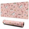 thumbnail image 1 of Long Mouse Pads for Desk,Pink Unicorn Flamingo Pattern Desk Mats on Top Of Desks, Desk Mouse Pad Extra Large with 3mm Non-Slip Base and Stitched Edge for Gaming,Office,Work,Home 35.4"x15.7", 1 of 6