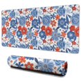 thumbnail image 1 of Long Mouse Pads for Desk,Pioneer Flower Floral Print Pattern Desk Mats on Top Of Desks, Desk Mouse Pad Extra Large with 3mm Non-Slip Base and Stitched Edge for Gaming,Office,Work,Home 35.4"x15.7", 1 of 6