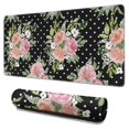 thumbnail image 1 of Long Mouse Pads for Desk,Pioneer Flower Floral Print Pattern Desk Mats on Top Of Desks, Desk Mouse Pad Extra Large with 3mm Non-Slip Base and Stitched Edge for Gaming,Office,Work,Home 31.5"x15.7", 1 of 6