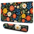 thumbnail image 1 of Long Mouse Pads for Desk,Pioneer Flower Floral Print Pattern Desk Mats on Top Of Desks, Desk Mouse Pad Extra Large with 3mm Non-Slip Base and Stitched Edge for Gaming,Office,Work,Home 47.3"x23.6", 1 of 6