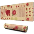 thumbnail image 1 of Long Mouse Pads for Desk,Pioneer Flower Floral Print Pattern Desk Mats on Top Of Desks, Desk Mouse Pad Extra Large with 3mm Non-Slip Base and Stitched Edge for Gaming,Office,Work,Home 31.5"x11.8", 1 of 6