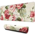 thumbnail image 1 of Long Mouse Pads for Desk,Pioneer Flower Floral Print Pattern Desk Mats on Top Of Desks, Desk Mouse Pad Extra Large with 3mm Non-Slip Base and Stitched Edge for Gaming,Office,Work,Home 31.5"x11.8", 1 of 6