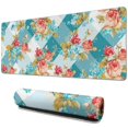 thumbnail image 1 of Long Mouse Pads for Desk,Pioneer Flower Floral Print Pattern Desk Mats on Top Of Desks, Desk Mouse Pad Extra Large with 3mm Non-Slip Base and Stitched Edge for Gaming,Office,Work,Home 31.5"x11.8", 1 of 6