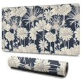 thumbnail image 1 of Long Mouse Pads for Desk,Pioneer Flower Floral Print Pattern Desk Mats on Top Of Desks, Desk Mouse Pad Extra Large with 3mm Non-Slip Base and Stitched Edge for Gaming,Office,Work,Home 47.3"x23.6", 1 of 6