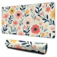thumbnail image 1 of Long Mouse Pads for Desk,Pioneer Flower Floral Print Pattern Desk Mats on Top Of Desks, Desk Mouse Pad Extra Large with 3mm Non-Slip Base and Stitched Edge for Gaming,Office,Work,Home 31.5"x15.7", 1 of 6