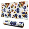 thumbnail image 1 of Long Mouse Pads for Desk,Pioneer Flower Floral Print Pattern Desk Mats on Top Of Desks, Desk Mouse Pad Extra Large with 3mm Non-Slip Base and Stitched Edge for Gaming,Office,Work,Home 31.5"x15.7", 1 of 6