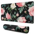 thumbnail image 1 of Long Mouse Pads for Desk,Pioneer Flower Floral Print Pattern Desk Mats on Top Of Desks, Desk Mouse Pad Extra Large with 3mm Non-Slip Base and Stitched Edge for Gaming,Office,Work,Home 31.5"x15.7", 1 of 6