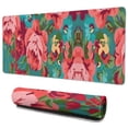 thumbnail image 1 of Long Mouse Pads for Desk,Pioneer Flower Floral Print Pattern Desk Mats on Top Of Desks, Desk Mouse Pad Extra Large with 3mm Non-Slip Base and Stitched Edge for Gaming,Office,Work,Home 35.4"x15.7", 1 of 6