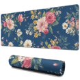 thumbnail image 1 of Long Mouse Pads for Desk,Pioneer Flower Floral Print Pattern Desk Mats on Top Of Desks, Desk Mouse Pad Extra Large with 3mm Non-Slip Base and Stitched Edge for Gaming,Office,Work,Home 31.5"x11.8", 1 of 6