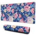 thumbnail image 1 of Long Mouse Pads for Desk,Pioneer Flower Floral Print Pattern Desk Mats on Top Of Desks, Desk Mouse Pad Extra Large with 3mm Non-Slip Base and Stitched Edge for Gaming,Office,Work,Home 35.4"x15.7", 1 of 6