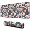thumbnail image 1 of Long Mouse Pads for Desk,Pioneer Flower Floral Print Pattern Desk Mats on Top Of Desks, Desk Mouse Pad Extra Large with 3mm Non-Slip Base and Stitched Edge for Gaming,Office,Work,Home 31.5"x11.8", 1 of 6