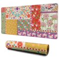 thumbnail image 1 of Long Mouse Pads for Desk,Pioneer Flower Floral Print Pattern Desk Mats on Top Of Desks, Desk Mouse Pad Extra Large with 3mm Non-Slip Base and Stitched Edge for Gaming,Office,Work,Home 35.4"x15.7", 1 of 6