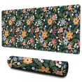 thumbnail image 1 of Long Mouse Pads for Desk,Pioneer Flower Floral Print Pattern Desk Mats on Top Of Desks, Desk Mouse Pad Extra Large with 3mm Non-Slip Base and Stitched Edge for Gaming,Office,Work,Home 35.4"x15.7", 1 of 6