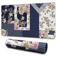 thumbnail image 1 of Long Mouse Pads for Desk,Pioneer Flower Floral Print Pattern Desk Mats on Top Of Desks, Desk Mouse Pad Extra Large with 3mm Non-Slip Base and Stitched Edge for Gaming,Office,Work,Home 47.3"x23.6", 1 of 6