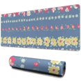 thumbnail image 1 of Long Mouse Pads for Desk,Pioneer Flower Floral Print Pattern Desk Mats on Top Of Desks, Desk Mouse Pad Extra Large with 3mm Non-Slip Base and Stitched Edge for Gaming,Office,Work,Home 31.5"x11.8", 1 of 6