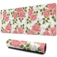 thumbnail image 1 of Long Mouse Pads for Desk,Pioneer Flower Floral Print Pattern Desk Mats on Top Of Desks, Desk Mouse Pad Extra Large with 3mm Non-Slip Base and Stitched Edge for Gaming,Office,Work,Home 31.5"x11.8", 1 of 6